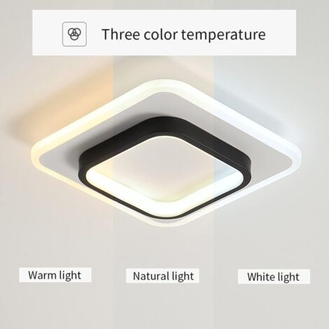 Lampada da soffitto quadrata nordica 20 W, plafoniera a LED, per corridoi  soggiorno camera da letto