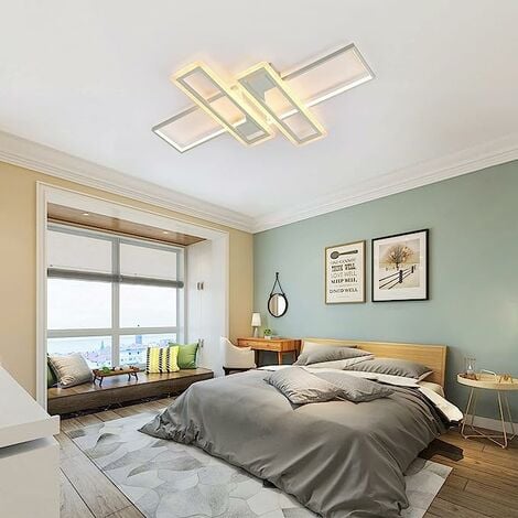Lampada da soffitto a LED dimmerabile Lampada da soggiorno con telecomando  Plafoniera moderna Lampada da soffitto