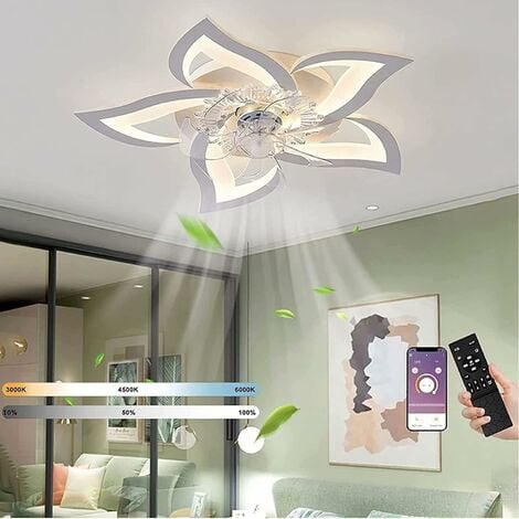 Ventilador De Techo Con Lampara Luz LED y Control Remoto para