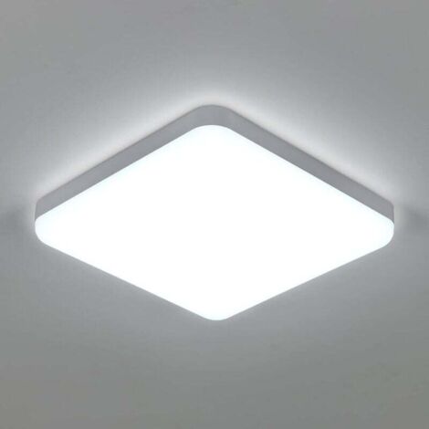 DELIPOP Plafón LED Cuadrado 32W 3600LM - Luz Blanca Cálida 3000K, Moderno Y Eficiente Para Salón, Dormitorio O Cocina