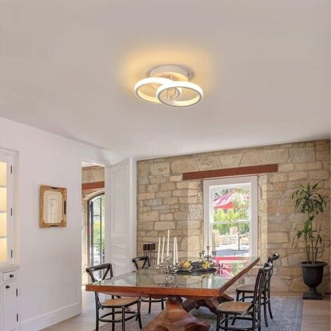 COMELY Lámpara de techo LED, lámpara de techo LED, lámpara de techo, blanco cálido 3000 K, 22 W, iluminación de techo acrílica moderna y elegante para cocina, sala de estar, dormitorio (blanco cálido)