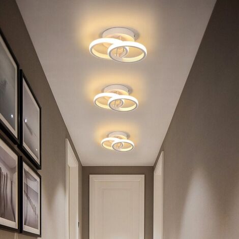 COMELY Lámpara de techo LED, lámpara de techo LED, lámpara de techo, blanco cálido 3000 K, 22 W, iluminación de techo acrílica moderna y elegante para cocina, sala de estar, dormitorio (blanco cálido)