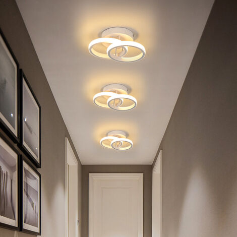 COMELY Lámpara de techo LED, lámpara de techo LED, lámpara de techo, blanco cálido 3000 K, 22 W, iluminación de techo acrílica moderna y elegante para cocina, sala de estar, dormitorio (blanco cálido)