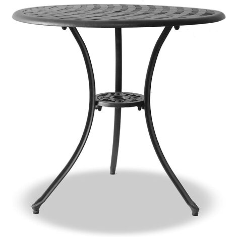 Centurion Supports OSHOWA Garden & Patio Cast Aluminium Bistro Table Black (1/5)