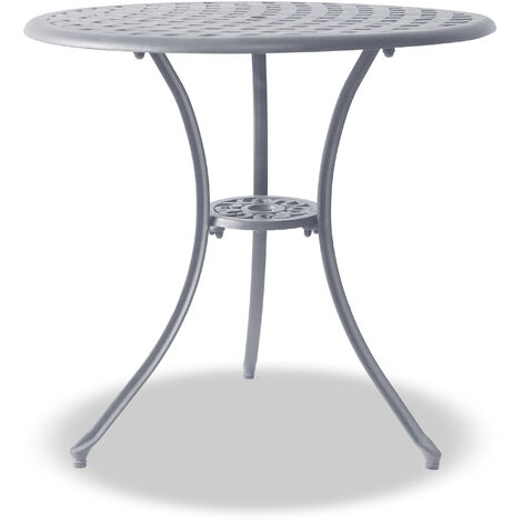 Centurion Supports OSHOWA Garden & Patio Grey Cast Aluminium Bistro Table (1/5)