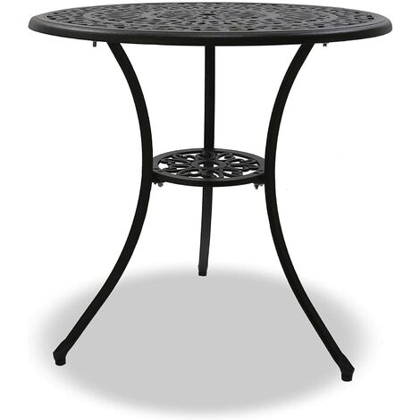 Centurion Supports POSITANO Garden & Patio Black Cast Aluminium Bistro Table (1/5)