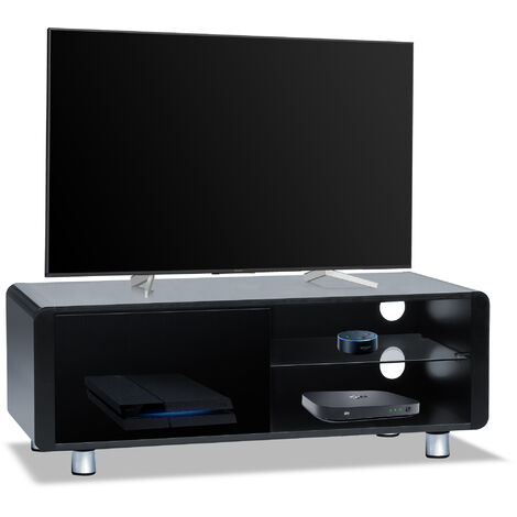 Homeology Amalfi Gloss Black with Black Sides Beam-Thru Remote Friendly ...