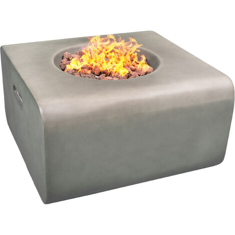 Centurion Supports Fireology ADELPHI Dark Grey Lavish Garden & Patio Gas Fire Pit with Eco-Stone Finish - Fully Assembled (1/5)