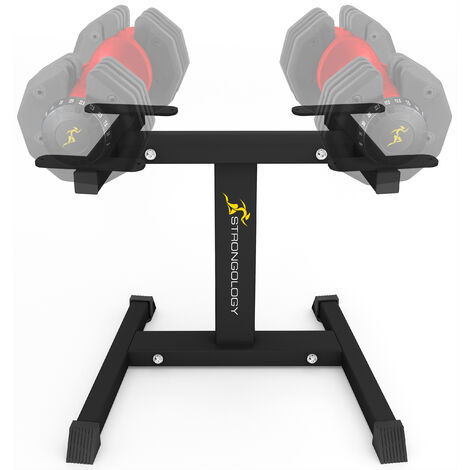 Homeology Strongology Durable Steel Floor Stand for Urban Adjustable Dumbbells, Space Saver Adjustable Weights Rack (1/5)