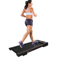 Strongology Home & Office Ultra Quiet 560W Adjustable Speed Slimline MOTIONIC Bluetooth Treadmill with LED Display - Fully Assembled