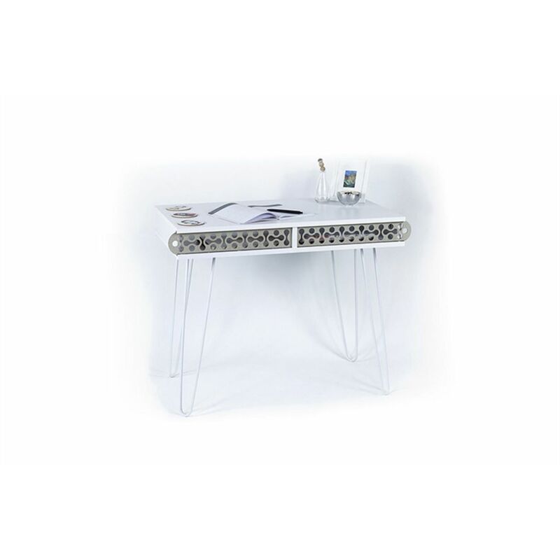 Illia Computer Desk No4 - White