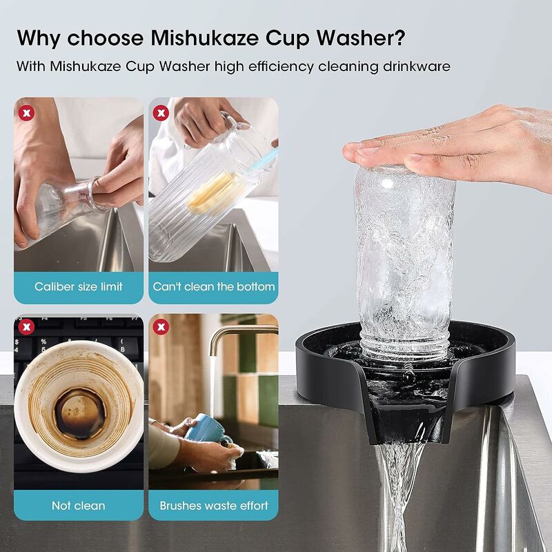 Automatic Glass Cup Washer Rinser Bar Glass Pitcher Rinser For