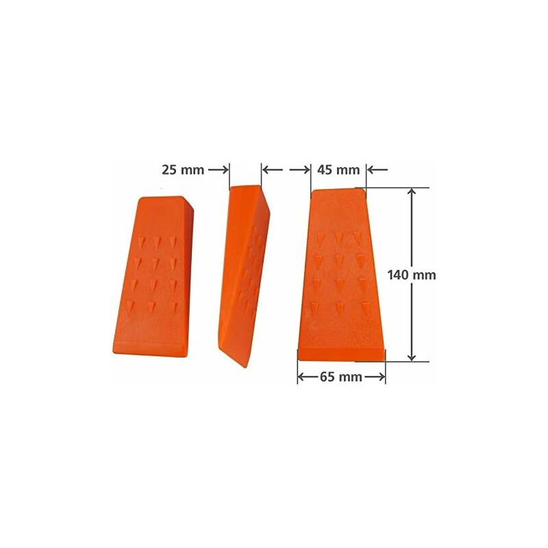 Wedges, forestry felling wedges 140 mm in ABS plastic（3 pieces）