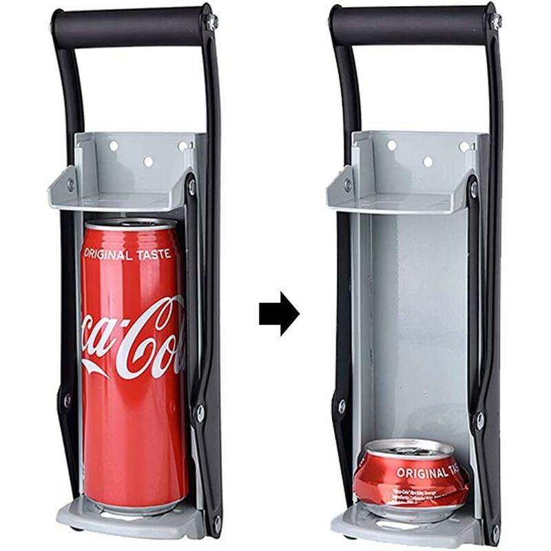 Aluminium Can crusher 16 oz Bottle Opener Wall Mount 2 in 1 Ez Crush  Crushes Soda Cans and Beer Cans Recycle Commercial grade heavy duty 