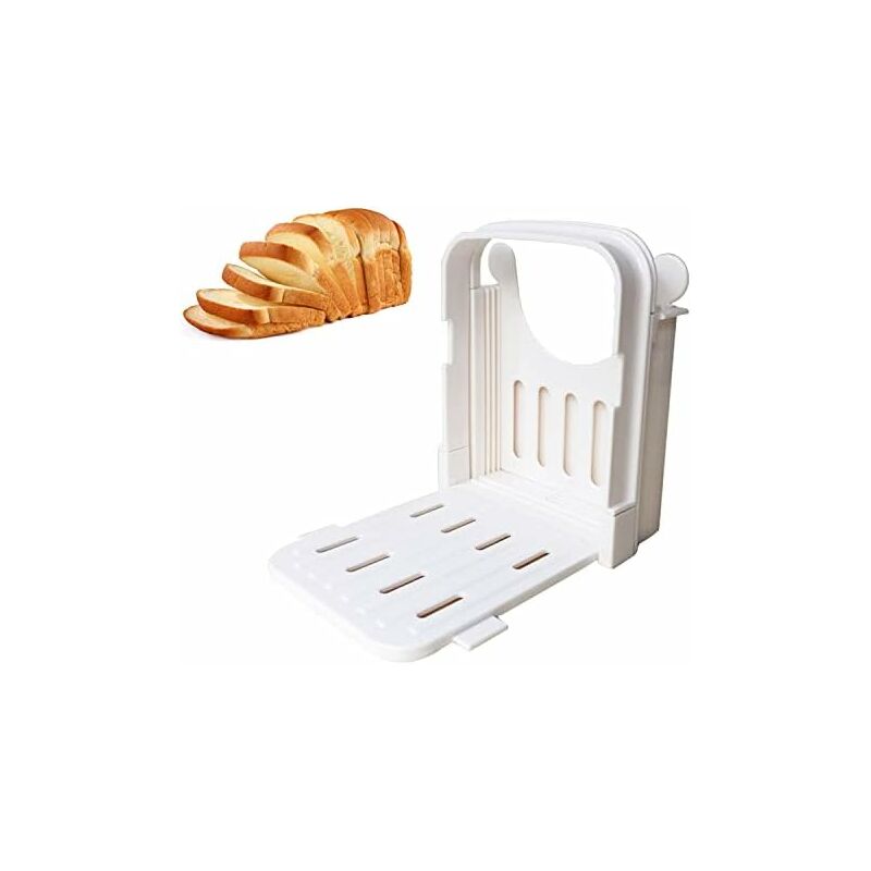 Bread Cutter, Homemade Bagel Loaf Bread Slicer Machine, Knife Cutting  Machine Guide, Large Bamboo Bread Adjustable Storage Pan Container, Toast