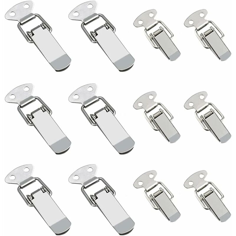 8pcs Stainless Steel Clampbox Locking Toggle Latch Spring Loaded
