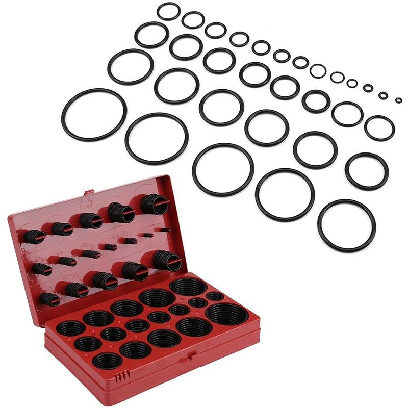 419Pc O Ring Oring Rubber Seal Plumbing Assortment Set Kit Garage