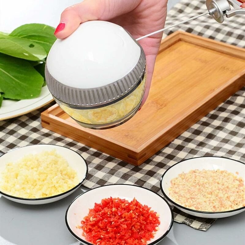 1pc Hand pullGarlic Mincer Mini Garlic Chopper Food Chopper Garlic Mincer, Vegetable  Chopper, Onion Chopper, Portable Small Food Processor for Garlic, Ginger,  Chili, Vegetables Professional Garlic Crusher