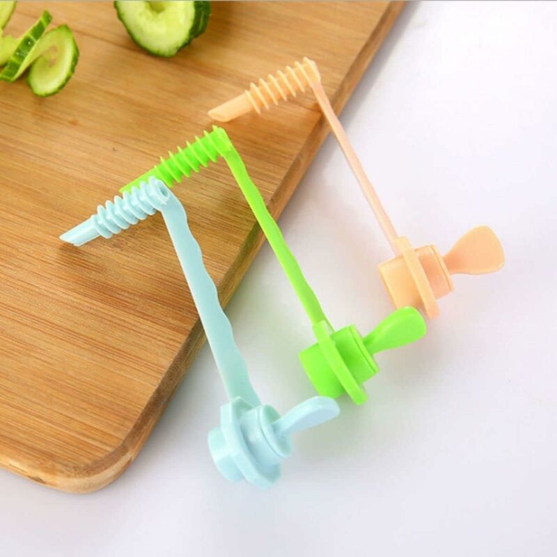 Vegetable Spiral Cutter 4pcs, Stainless Steel Manual Carving Cutting Tool  Potato Carrot Cucumber Chopper Spiral Screw Slicer Kitchen Supply