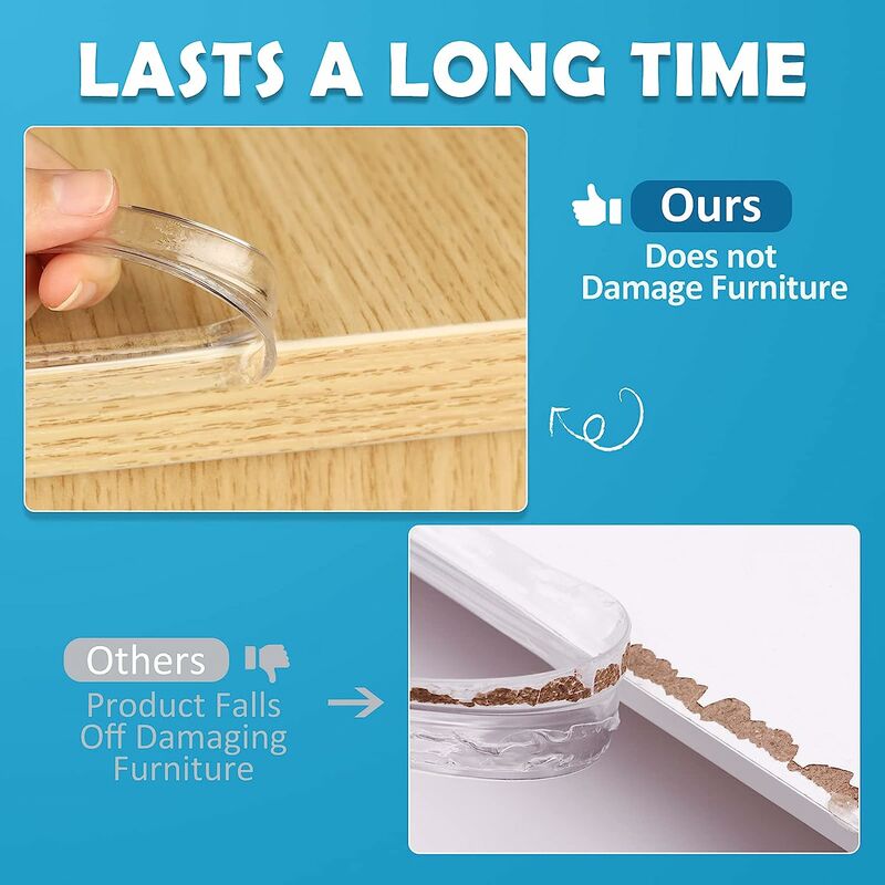 4Pcs Clear Corner Protectors Table Corner Guards, Baby Proofing,  Transparent Edge Corner Edge Protection for Desk Cupboard Right Angle