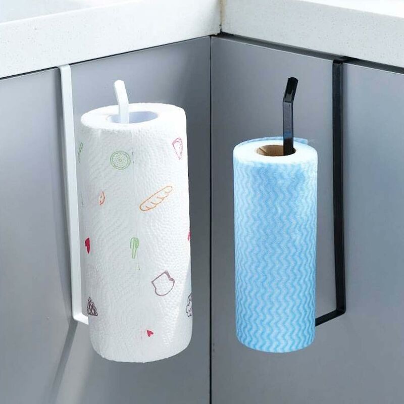 Paper Towel Holders, Paper Towels Rolls For Kitchen, Paper Towels Bulk,  Self-adhesive Under Cabinet, Both Available In Adhesive And Screws,  Stainless Steel Free Punching Napkins Plastic Wrap Rag Cling Film Storage  Rack