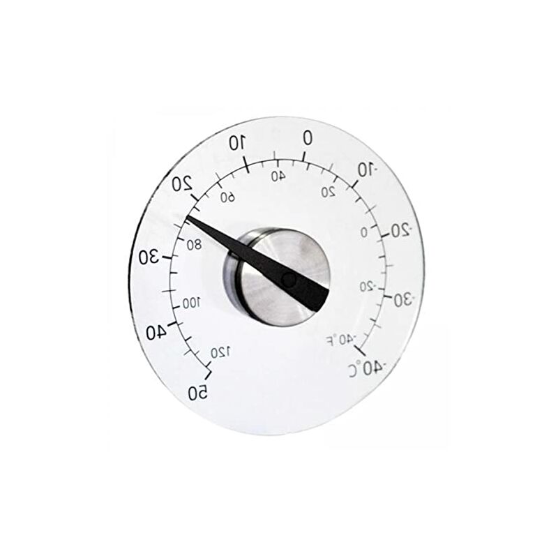 Outdoor Window Thermometer Temperature Transparent Clear Outdoor Window  Thermometer Clock Garden Greenhouse Weather Tool