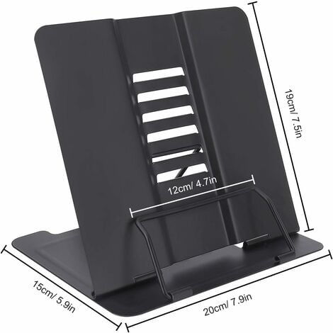 Reading Rack, Book Stand for Cookbook, Kids Foldable Metal Book Holder for  Recipe, Textbook, Sheet Music