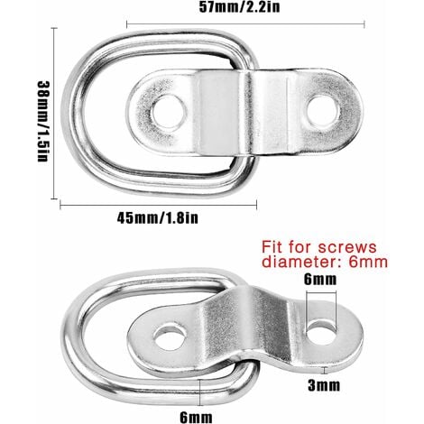 KARAVAN D-Ring Tie-Down Kit, 5 Frame #320-03017-NA