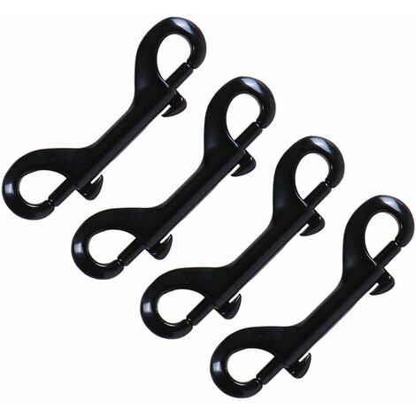 8 X Heavy Duty Key Ring Large Spring Clip Metal Snap Hook Lobster