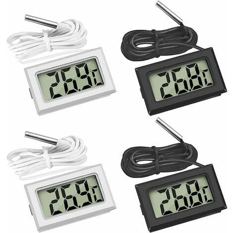 Integrated Digital Tuner Thermometer Hygrometer With External Probe For  Poultry Reptile Aquarium Incubator