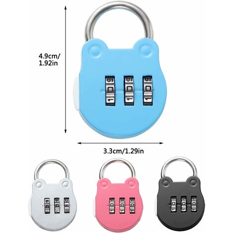 4 Pack Small Locks with Keys, Mini Padlock for Luggage, Backpack Locker  Padlock