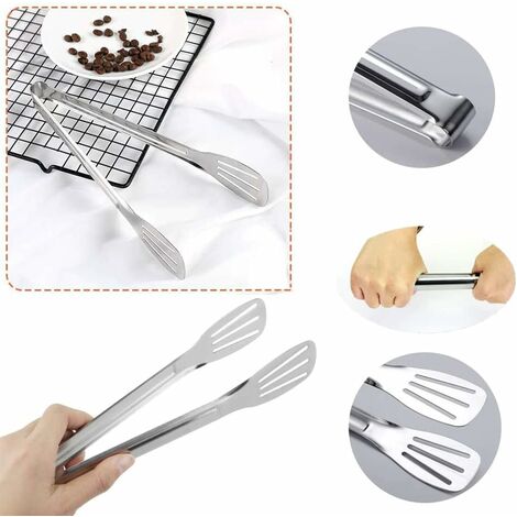 Cooking Tongs, Cooking And Grill Tongs, Kitchen Tongs, Grill Tongs Made Of  Stainless Steel And Silicone, Sausage Tongs, Roasting Tongs, Asparagus Tong