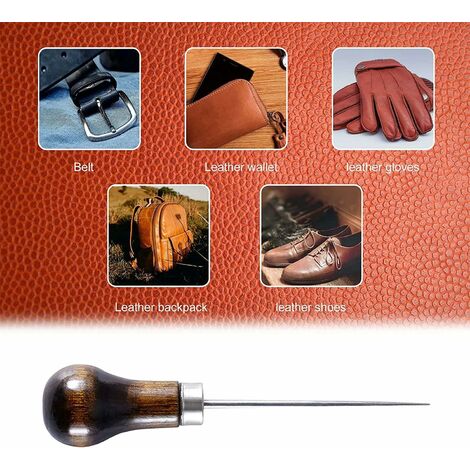 Great Choice Products 24X Leather Sewing Kit Upholstery Repair Thread  Stitching Needles Awl Hand Tools
