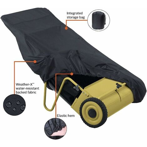 AlwaysH Lawn Mower Cover, Lawn Tractor Dust Cover with Pull Cord Push Lawn  Mower Tarp Dust Proof Cover XS