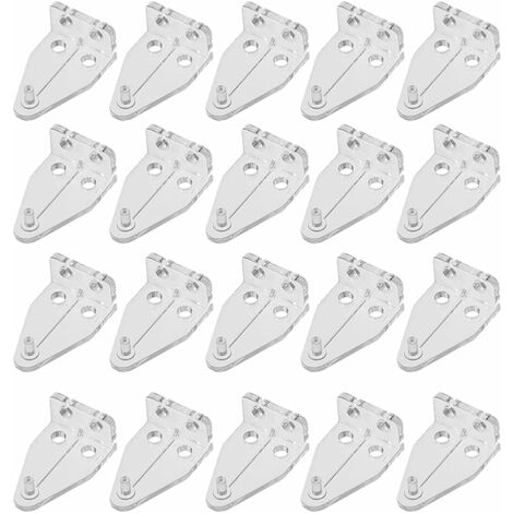 24 pcs Roller Blinds Fixation Clips Roller Shade Clips Replacement Window  Blind Parts (Screws Included) 