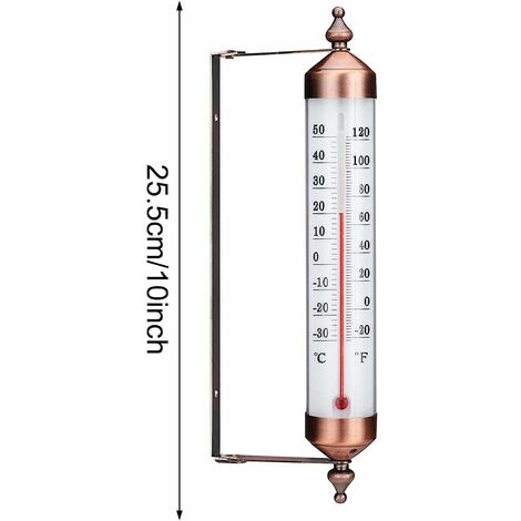 1Pcs Outdoor Thermometer Garden Patio Outside Wall Greenhouse Sun