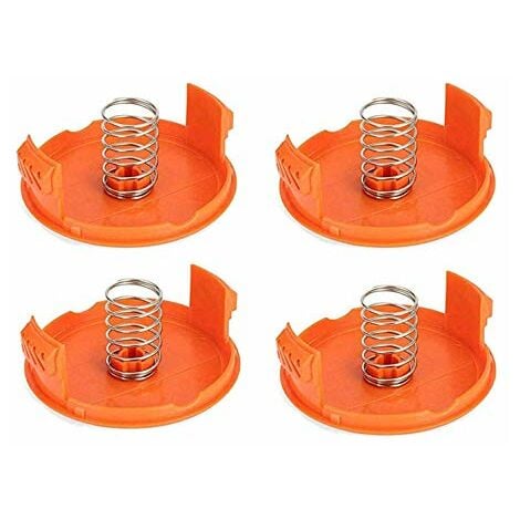 (4 Spool Covers + 4 Springs) Replacement Spool Cap for Compatible with Black  Decker GH900 LST201 GH600 NST2018 CST2000, Weed Eater Wacker Cap Cover