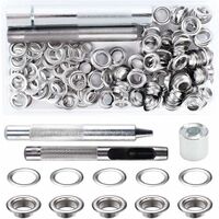 Grommet Eyelets Tools Kit 12mm 100 Sets Grommet Eyelets with 3pcs Grommet  Eyelet Tools and DIY