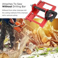 Mini Portable Chainsaw Mill for All Chainsaws, Mini Chainsaw Mill for Construction Workers Woodworkers, Planking Lumber Chainsaw Attachment Includes 1 set of assembly tools