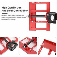 Mini Portable Chainsaw Mill for All Chainsaws, Mini Chainsaw Mill for Construction Workers Woodworkers, Planking Lumber Chainsaw Attachment Includes 1 set of assembly tools