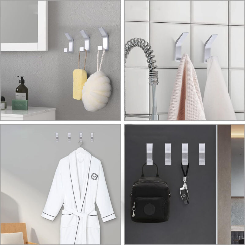 Ganchos De Pared Dorados Para Toallas, Paquete De 4 Ganchos Para Colgar Abrigos, Ganchos Para Colgar Percheros, Ganchos De Aleación De Zinc Para Baño, Garaje, Entrada, Cocina, Hogar