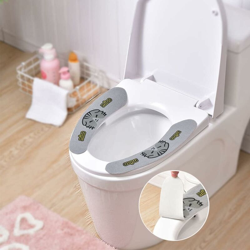 WC Abdeckung Pad, waschbare WC Sitz Abdeckung Pads Waschraum Badezimmer  Zubehör