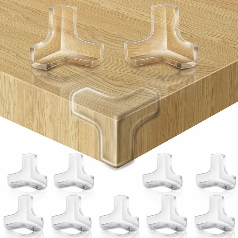 8 x Kantenschutz selbstklebend Möbel Eckschutz Set Tisch Eckenschutz  Transparent