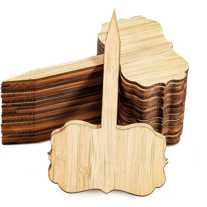 100 Stück 15 cm DIY Naturholzstäbchen, Naturholz-Bastelstäbchen, Eis am  Stiel, Pflanzenanhänger aus Holz