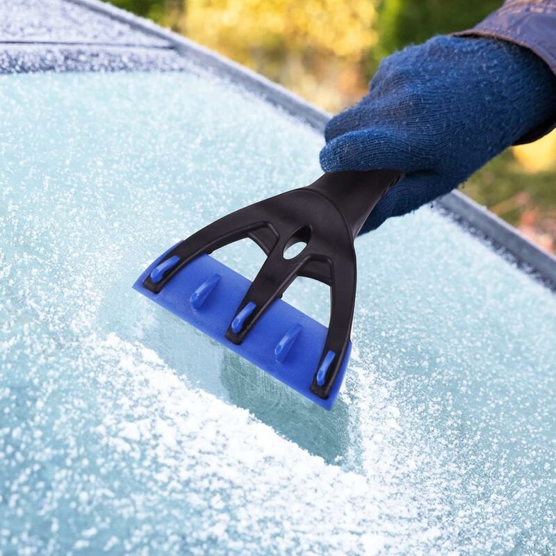 Eiskratzer mit Handschuh für Auto, wasserdichter warmer Eiskratzer-Handschuh  mit nie gefrorenem Samtfutter für Auto-Windschutzscheiben