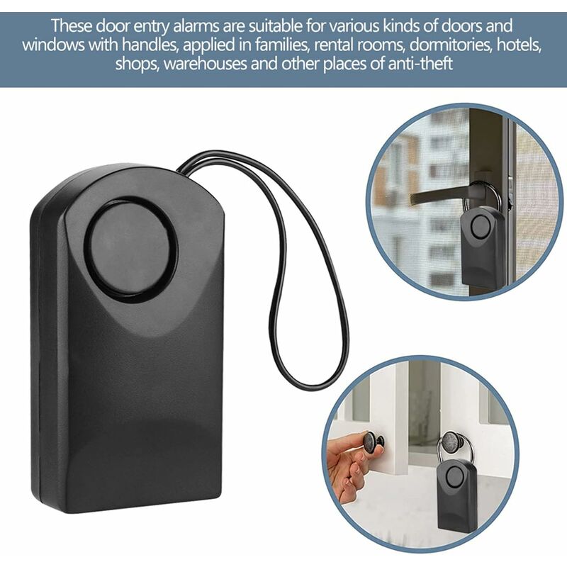 Drahtloser Tür offener Sensor Alarm Chime, 120db drahtloser Touch Sensor,  Sicherheitsalarm Touch Sensor