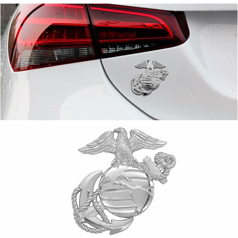 Auto Emblem, Hawk Globe Militär Anker Abzeichen Aufkleber, Universal Zink  Legierung dekorative Logo Aufkleber, Auto Zubehör kompatibel mit LKW Pickup  Motorrad