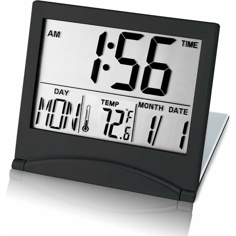 Einfachheit kleine Digitaluhr Desktop-Thermometer Zeit stille Uhr
