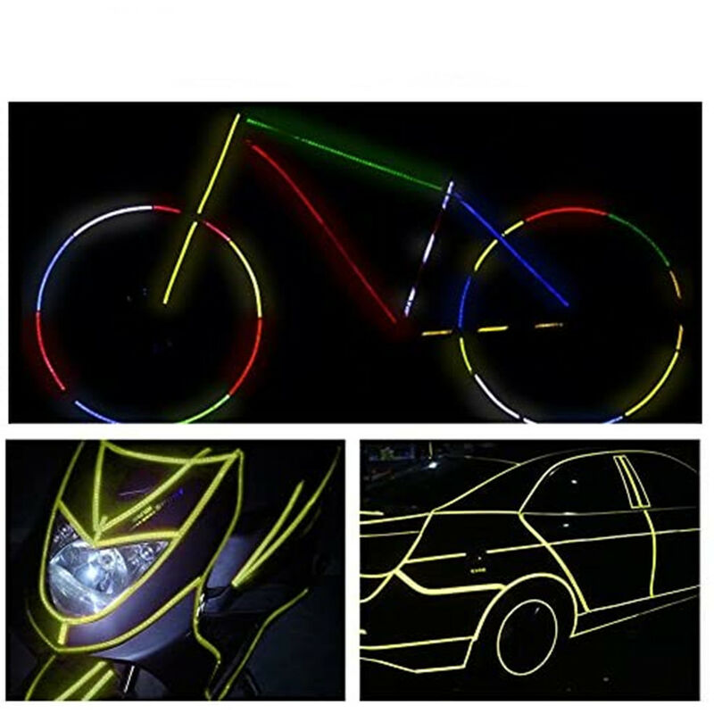 Auto Reflektierende Aufkleber Auto Tür Sicherheit Warnung Mark Reflektor  Band Streifen Auto Motorrad Bike Reflektor Aufkleber