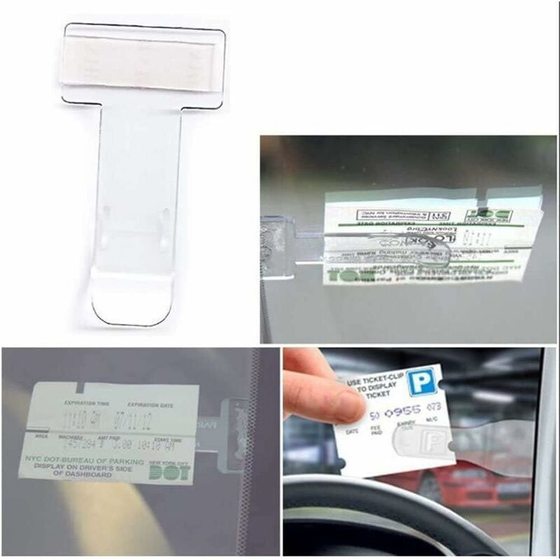2 Stück Auto Klare Rechnung Ticket Clip Auto Windschutzscheibe